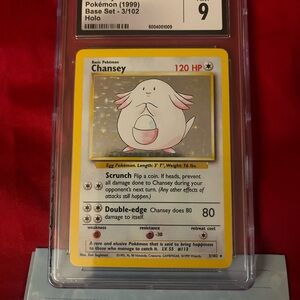 Pokémon Chansey Holo Card